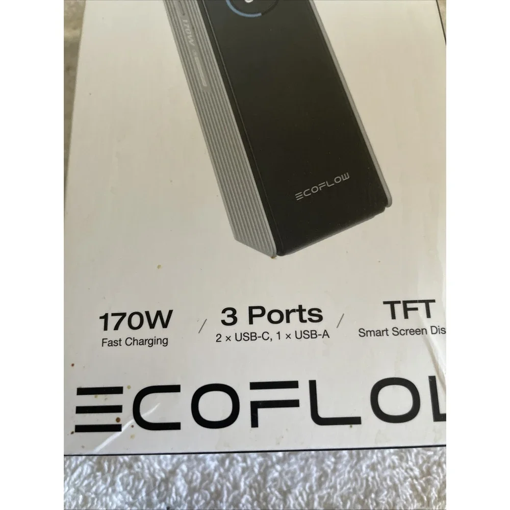Laptop Power Bank 25K 170W Portable Charger 2 140W USB-C Ports 1 usb A TFT Scr